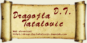 Dragojla Tatalović vizit kartica